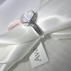AVA RO Sterling Silver 925 Women's Ring
